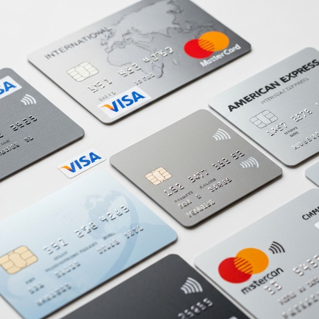 Major credit cards - Visa, Mastercard, and American Express